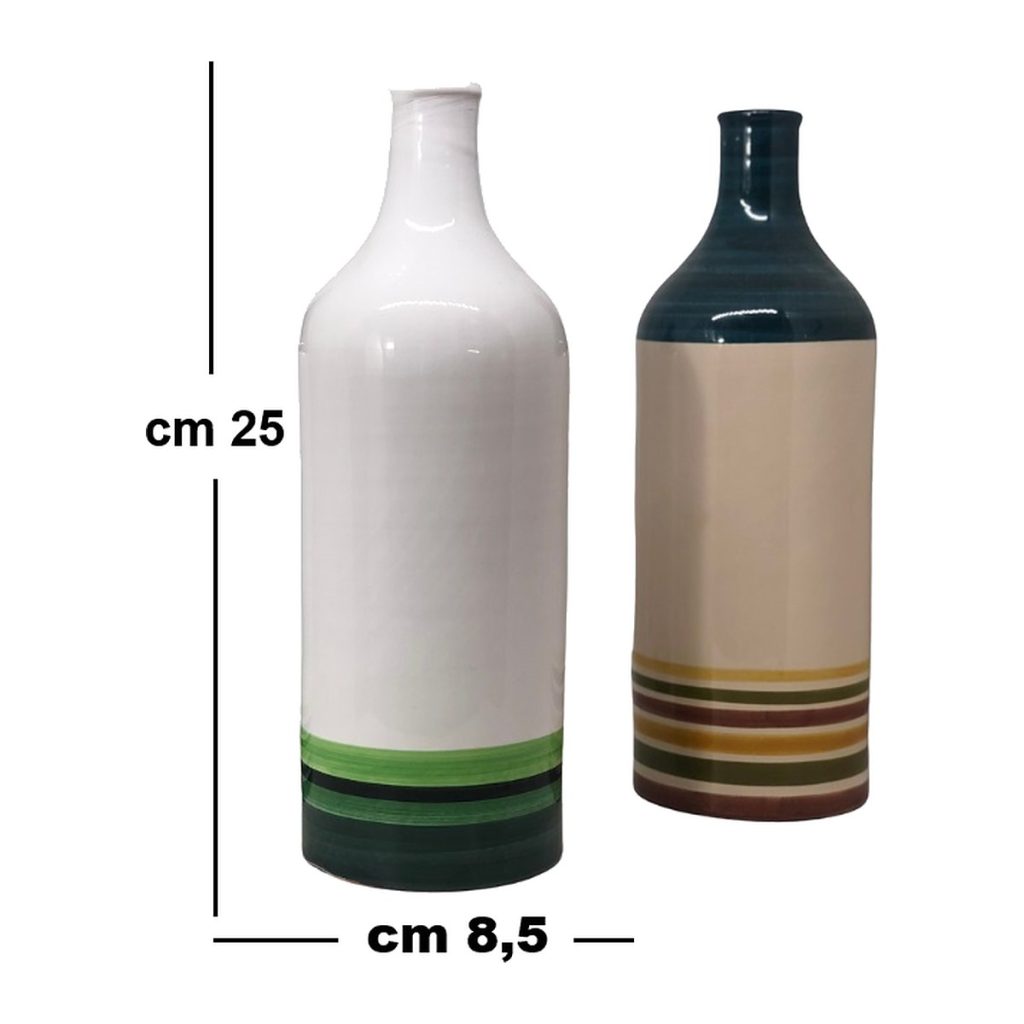 Bottiglia in ceramica Maxi 750 ml, 25 × 8,5 cm