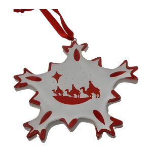 Decorazioni natalizie in ceramica - Cristallo di neve