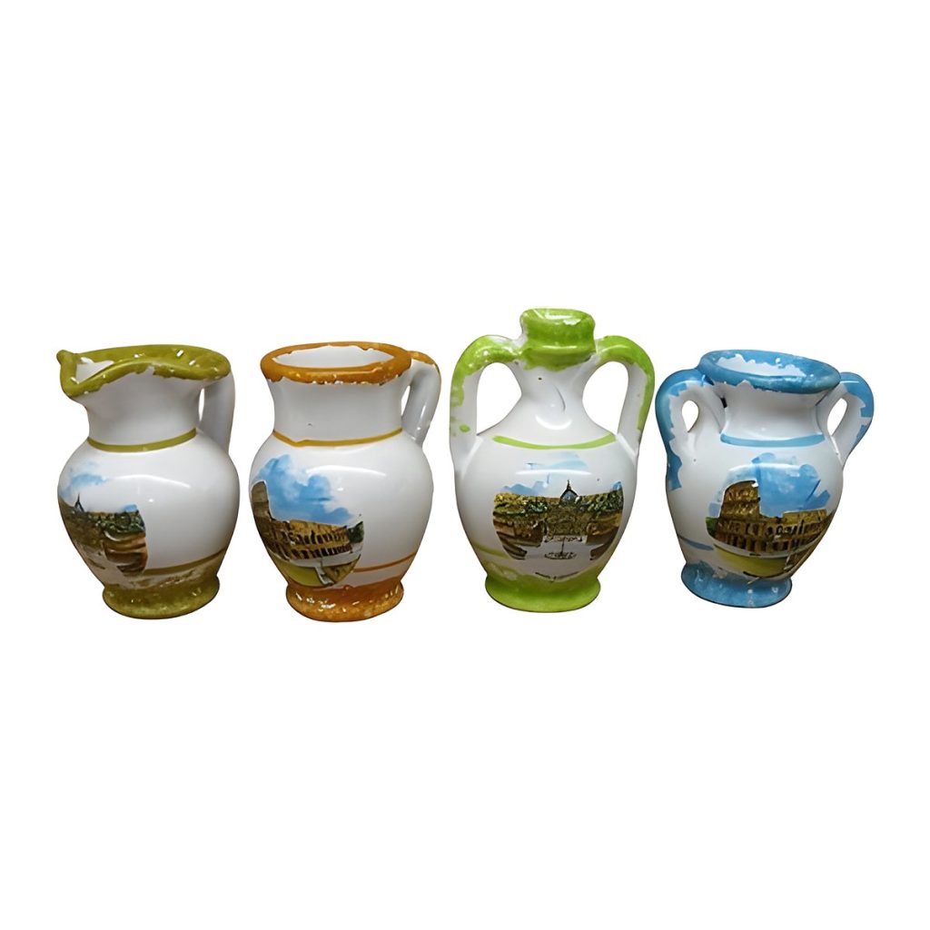 Mini assortiti h 7 cm in ceramica