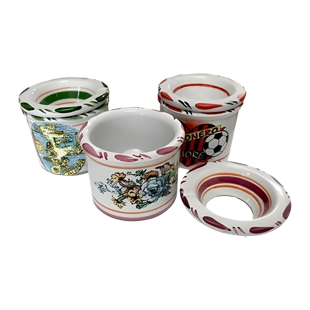 Posacenere antivento in ceramica