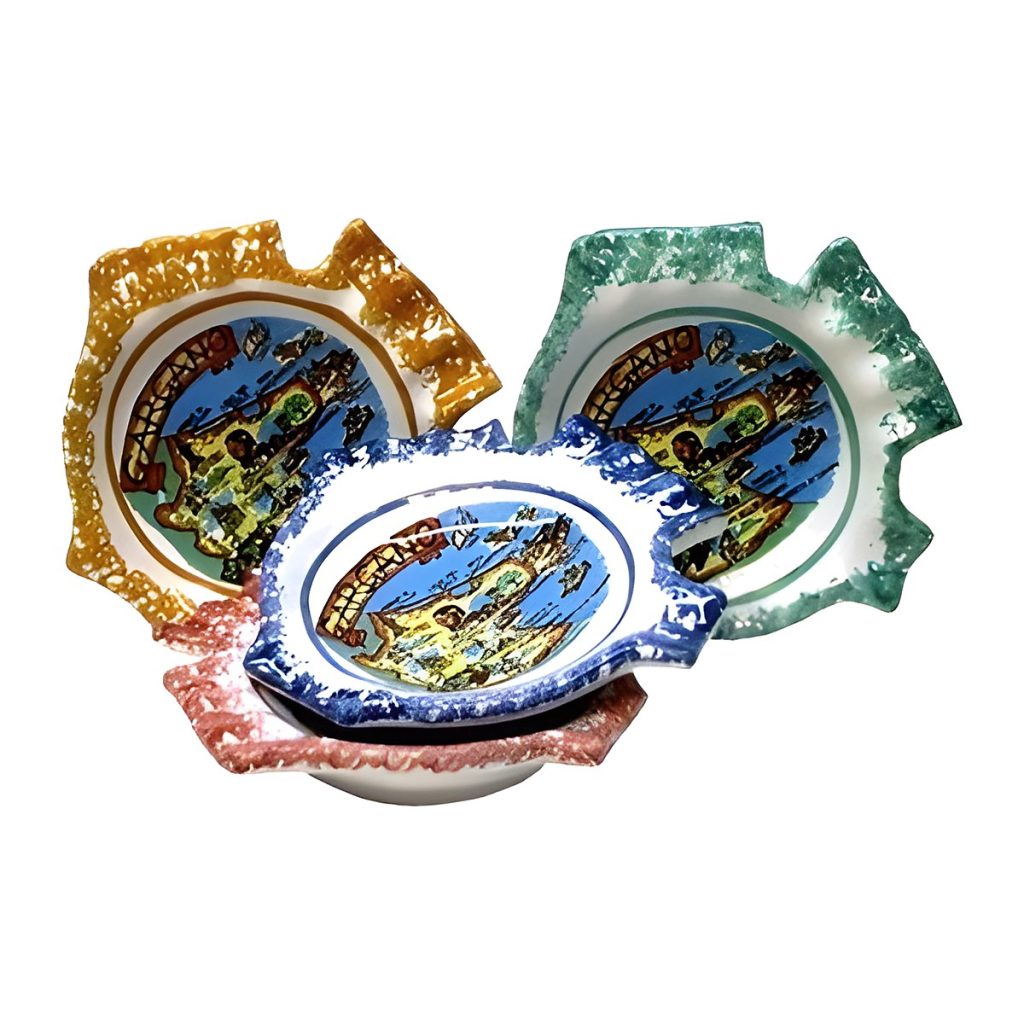Posacenere pesce in ceramica