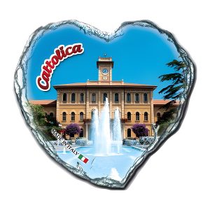 Calamita marmetto cuore frastagliato 7,5 × 6,5 cm