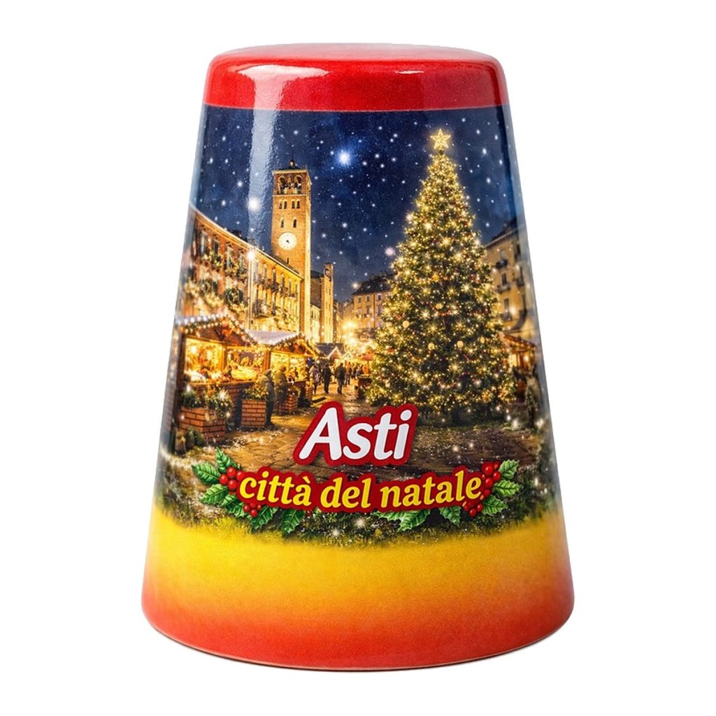 Calamita in resina coppo natalizio