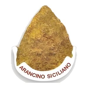 Calamita in resina arancino