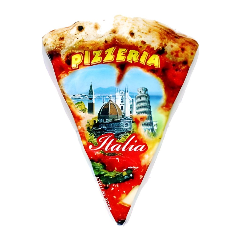 Calamita in resina pizza