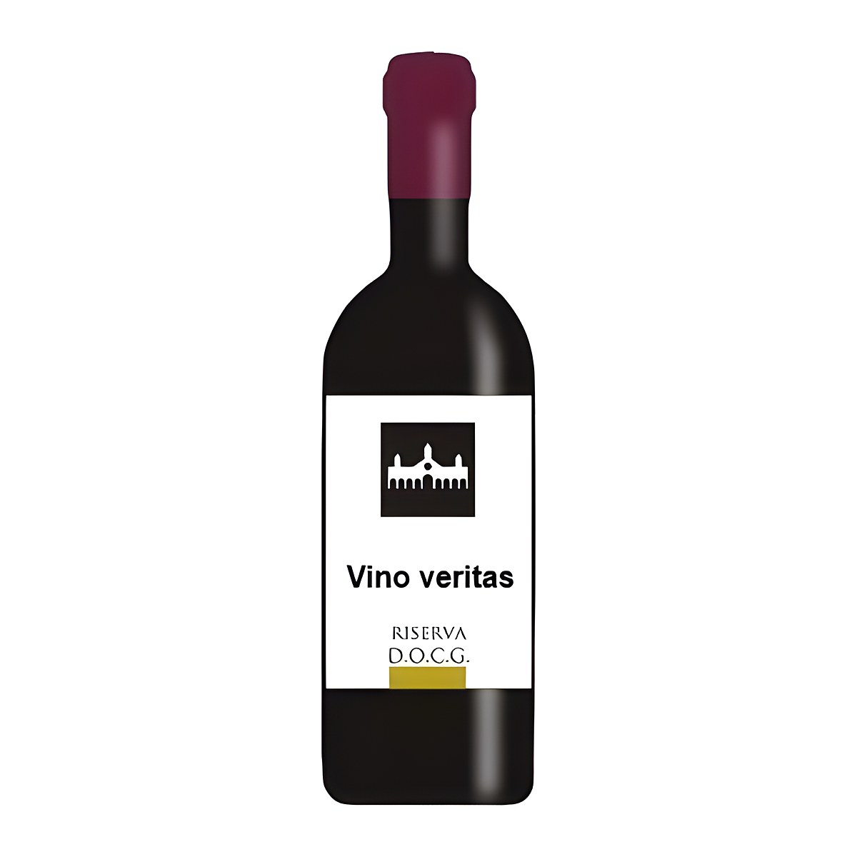 Calamita in resina bottiglia vino