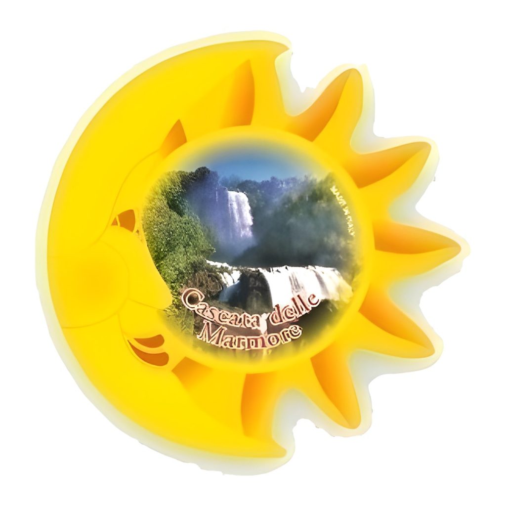 Calamita in resina sole luna