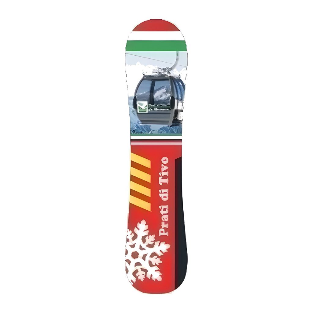 Calamita in resina tavola snowboard