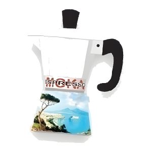 Calamita in resina caffettiera