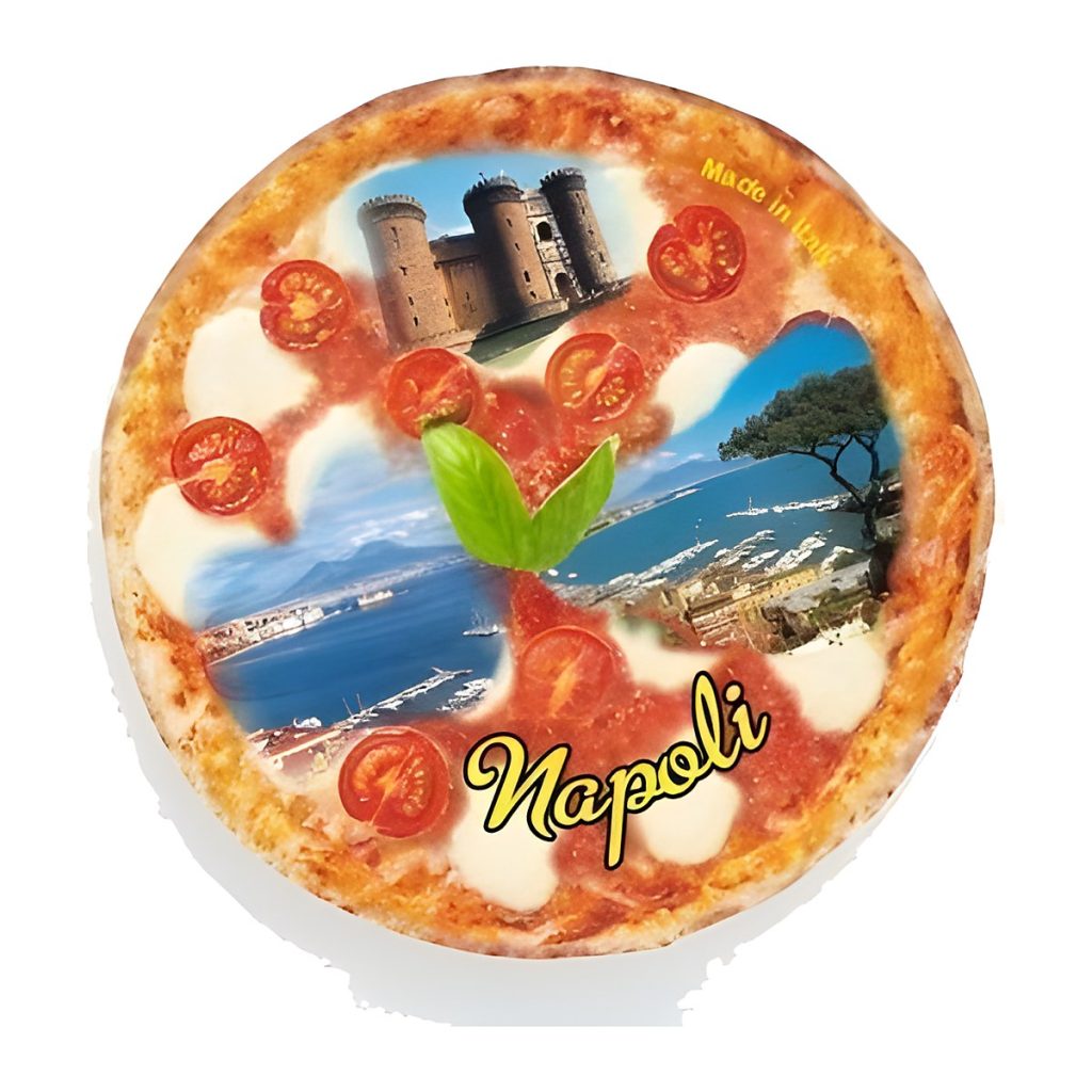 Calamita in resina pizza tonda