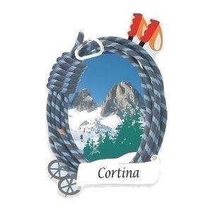 Calamita in resina corda montagna