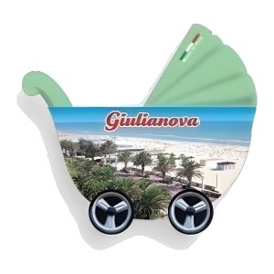 Calamita in resina passeggino