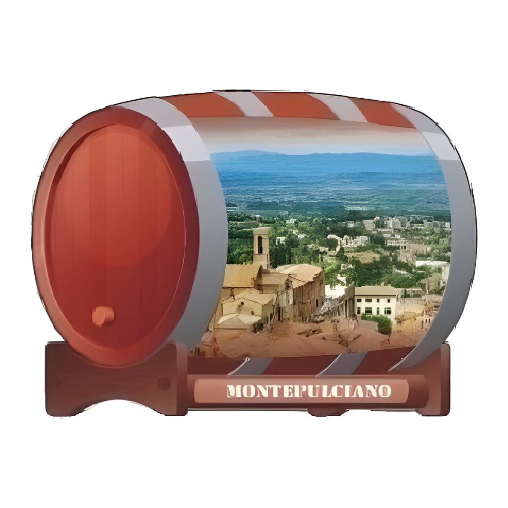 Calamita in resina botte di vino