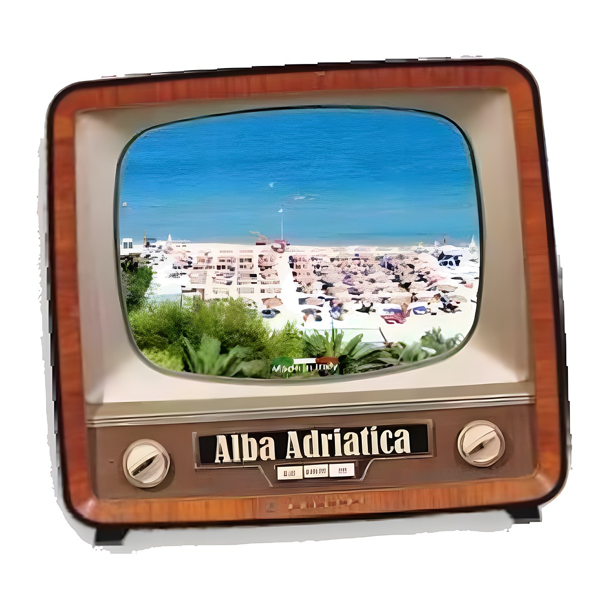 Calamita in resina televisore