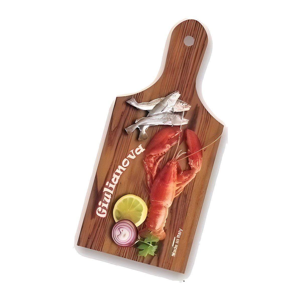 Calamita in resina tagliere pesce