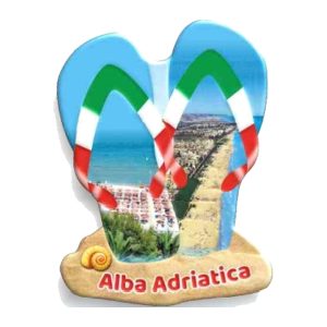 Calamita in resina infradito Italia