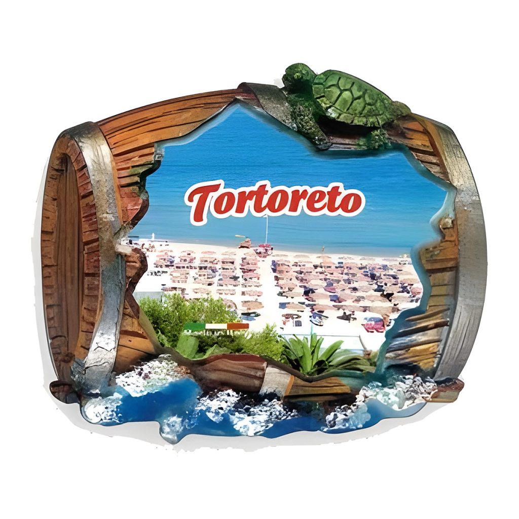 Calamita in resina botte piatta