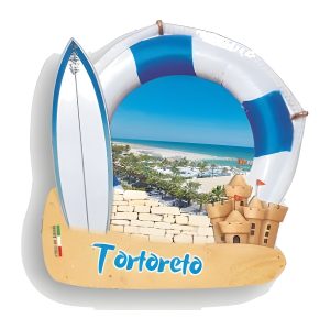 Calamita in resina surf e salvagente