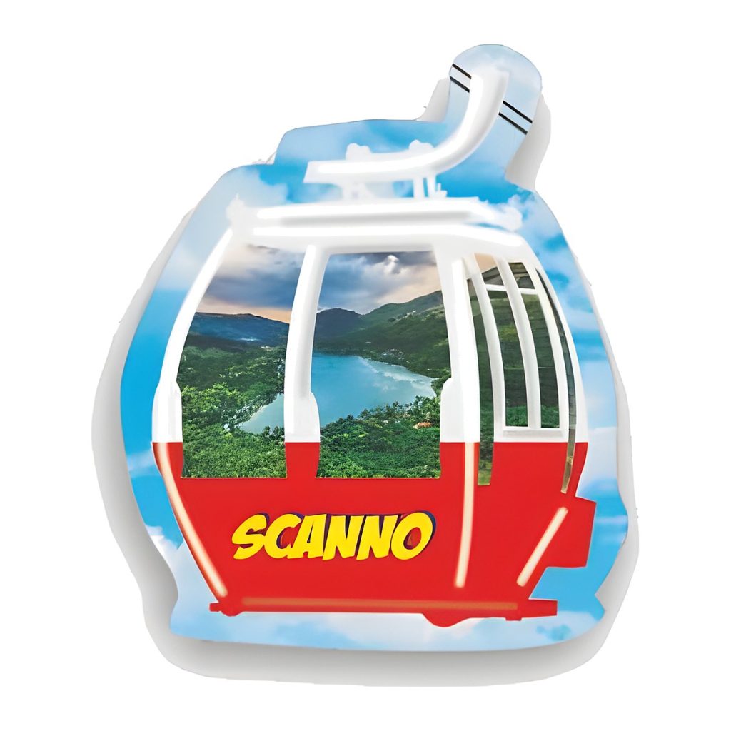 Calamita in resina funivia