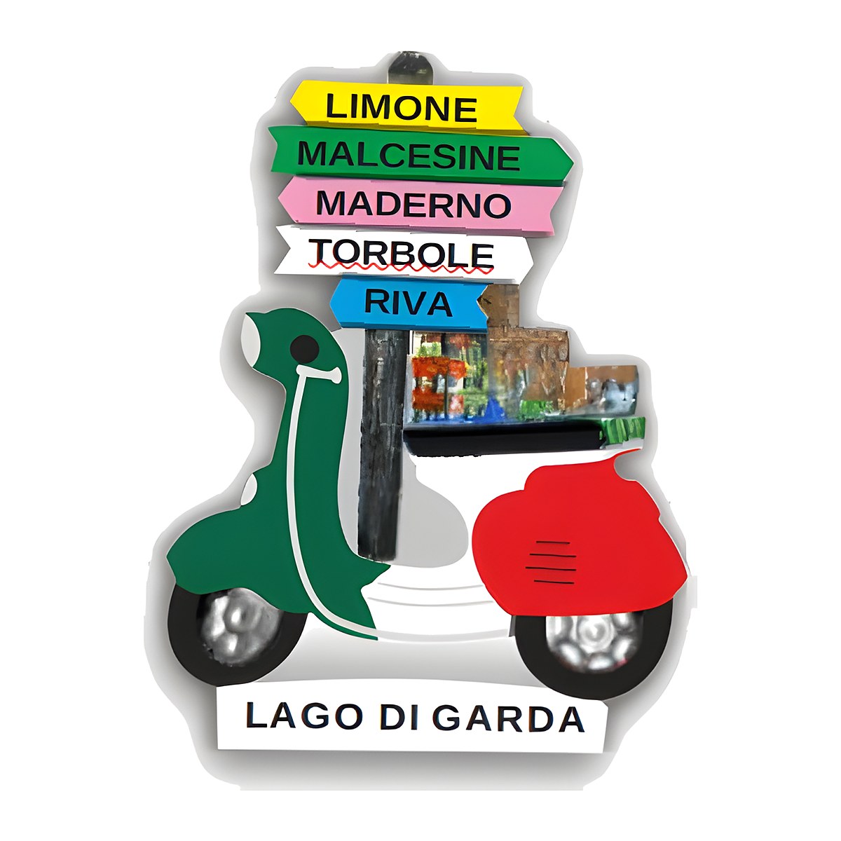 Calamita in resina moto cartelli