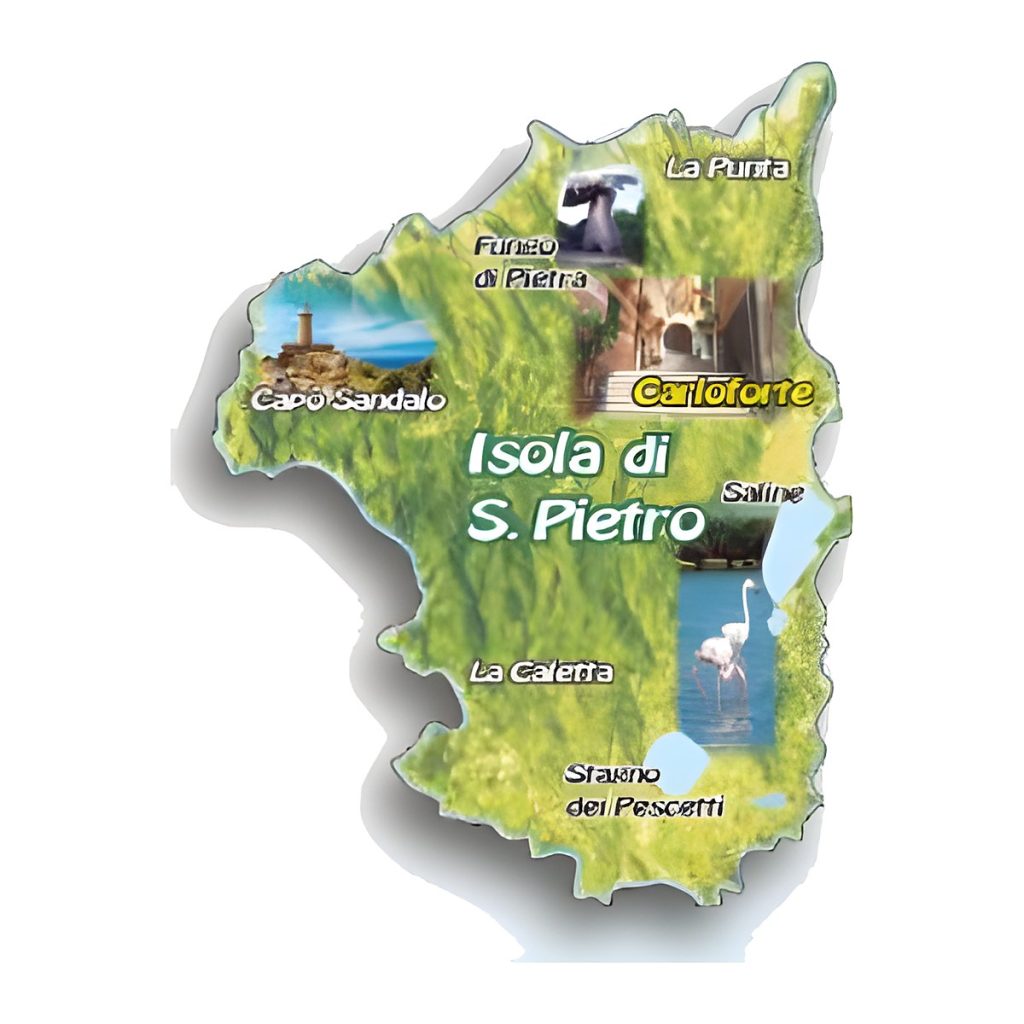 Calamita in resina isola di San Pietro Carloforte