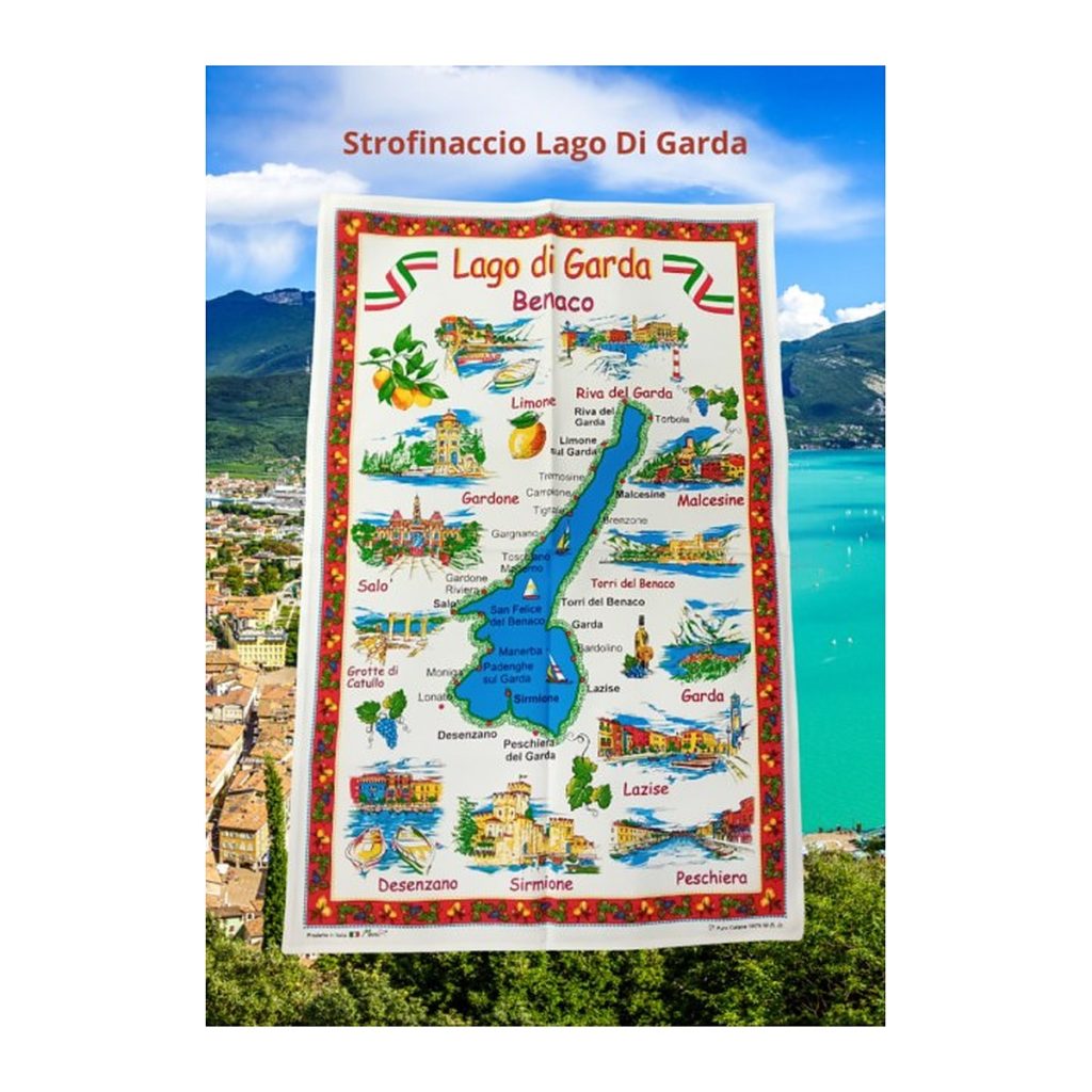 Strofinaccio in cotone Lago di Garda
