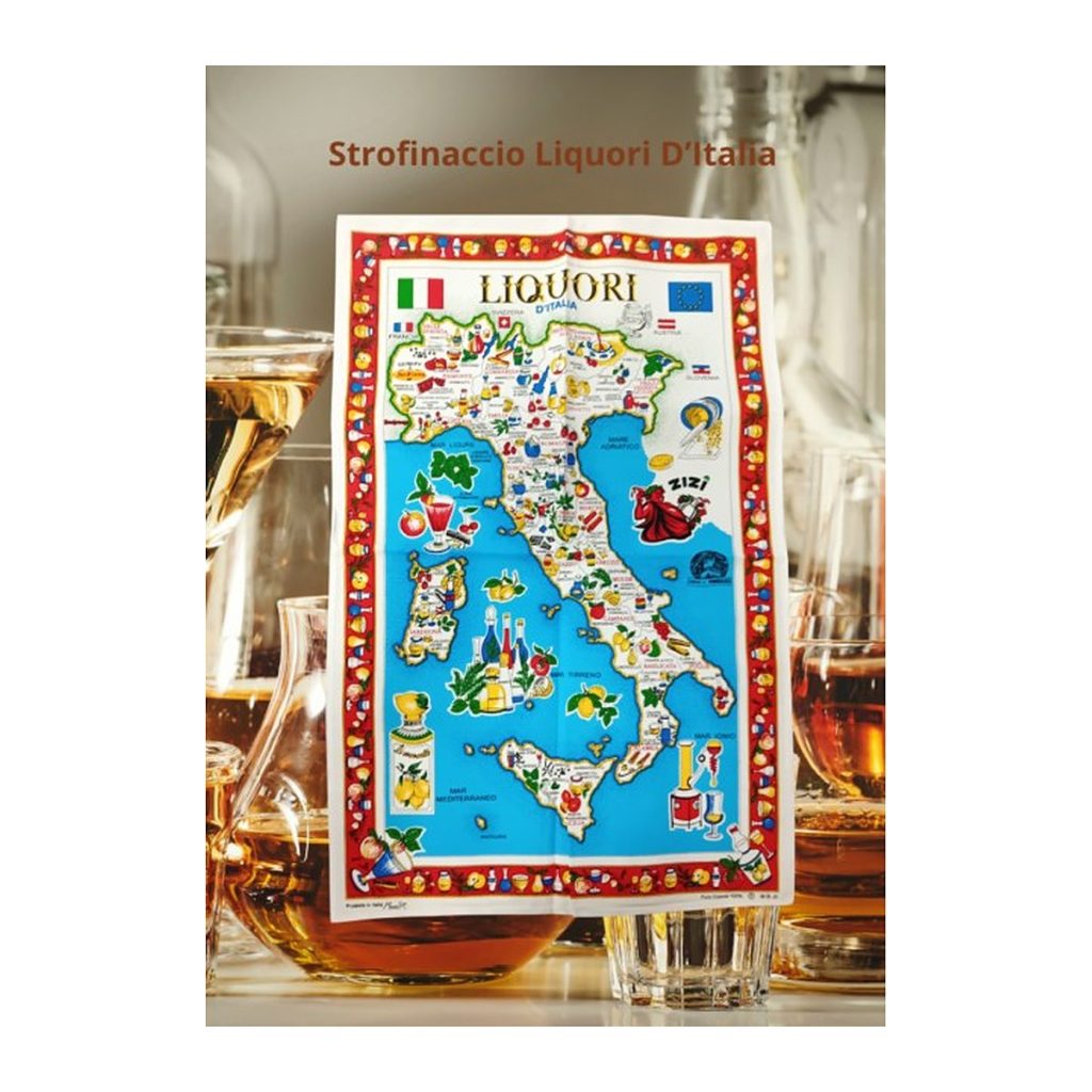 Strofinaccio in cotone Liquori d'Italia