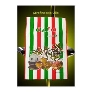 Strofinacci in cotone pronti - Olio a righe