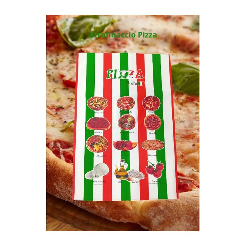 Strofinaccio in cotone Pizza a righe