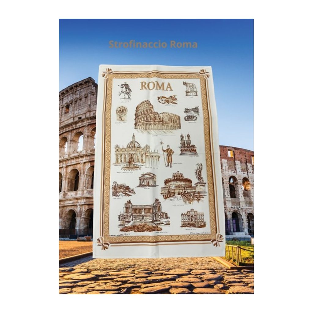 Strofinaccio in cotone Roma beige