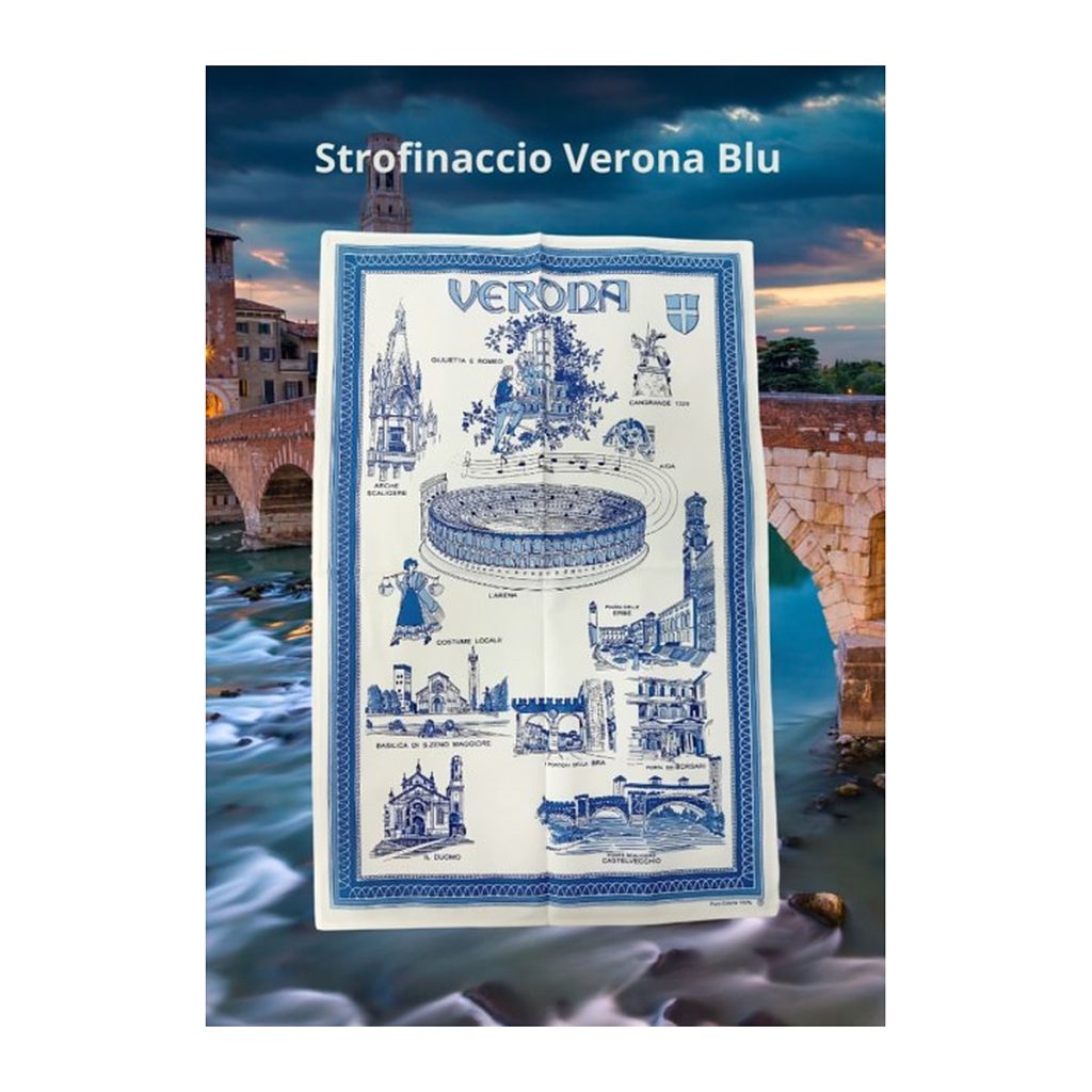 Strofinaccio in cotone Verona blu