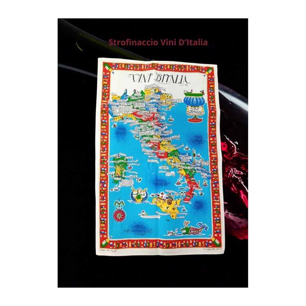 Strofinaccio in cotone Vini d'Italia