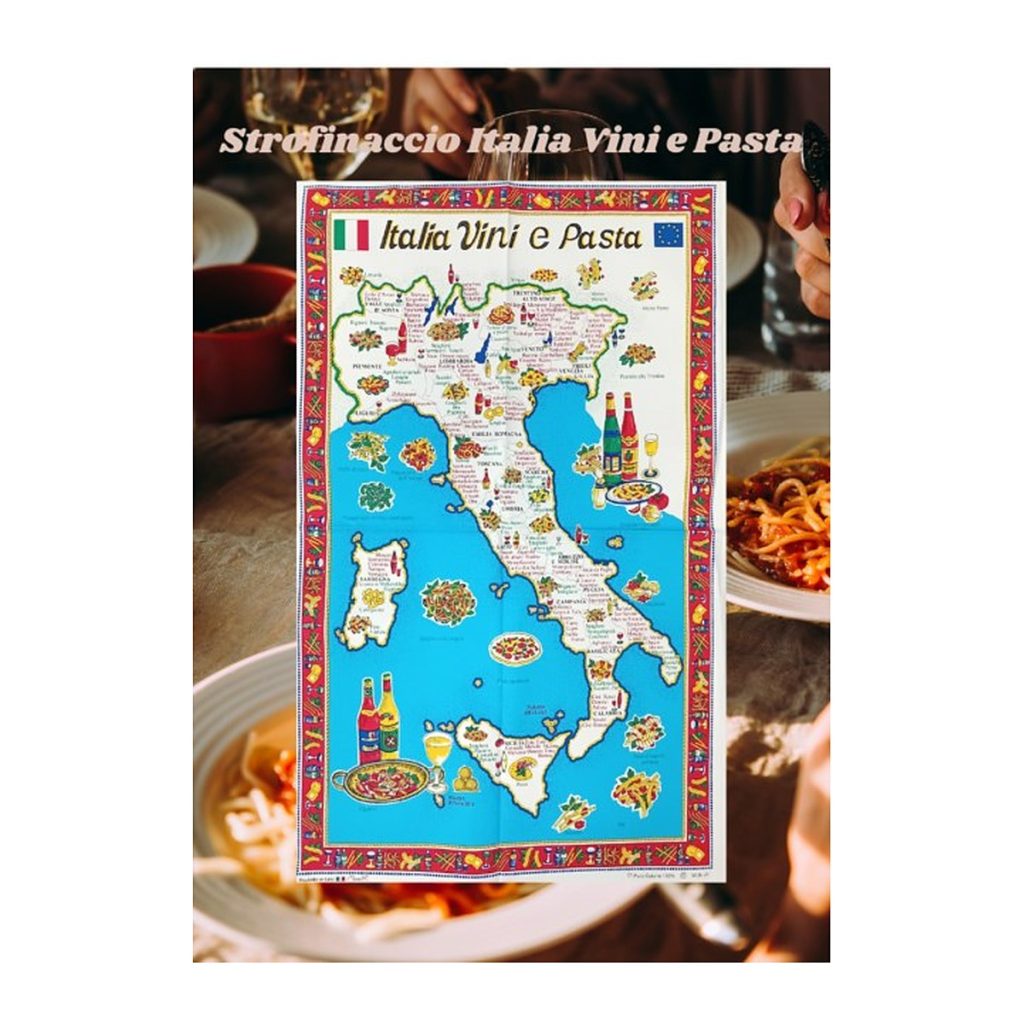 Strofinaccio in cotone Vini e pasta